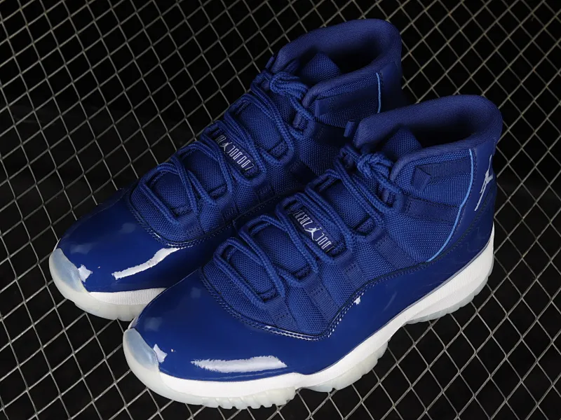All categories Air Jordan Jordan series basketball shoes Air Jordan 11 F version Air Jordan 11 "Navy Blu" AJ11 Joe 11 navy blue high-top basketball shoes AT7802-115
